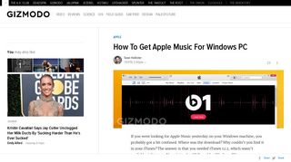 
                            8. How To Get Apple Music For Windows PC - Gizmodo