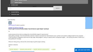 
                            3. How to get Chrome/Firefox Addon 'Secret Server Login Helper' working?