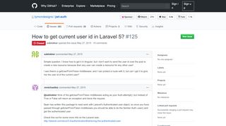 
                            4. How to get current user id in Laravel 5? · Issue #125 · tymondesigns ...
