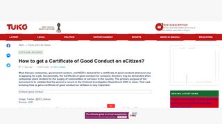 
                            10. How to get Ecitizen Certificate of Good Conduct in Kenya ▷ Tuko.co ...