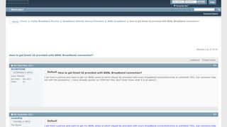 
                            6. How to get Email Id provided with BSNL Broadband connection ...