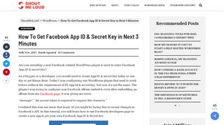 
                            12. How To Get Facebook App ID & Secret Key in Next 3 Minutes