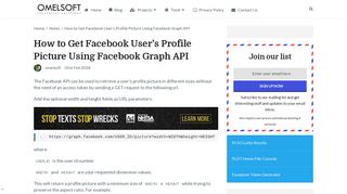 
                            4. How to Get Facebook User's Profile Image Using Facebook Graph API