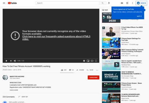 
                            7. How To Get Free Filmora Account 10000000% working - YouTube