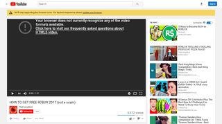 
                            6. HOW TO GET FREE ROBUX 2017 (not a scam) - YouTube