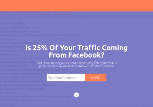 
                            6. How To Get Free Traffic From Doing Facebook Marketing - Sumo