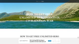 
                            13. How To Get FREE Unlimited Hero Points in Civilization War