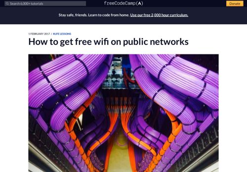 
                            12. How to get free wifi on public networks – freeCodeCamp.org