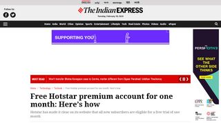 
                            8. How to get Hotstar premium account free for one month ...