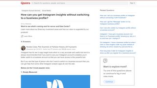 
                            3. How to get Instagram insights without switching to a business ...