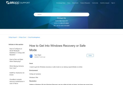 
                            12. How to Get Into Windows Recovery or Safe Mode – OnApp Support