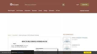 
                            13. How to get login on VLE at Riphah University - DOKUMEN ...