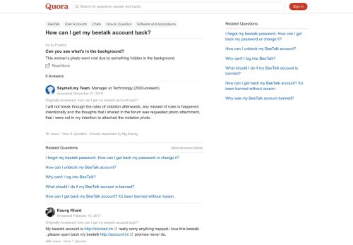 
                            10. How to get my beetalk account back - Quora
