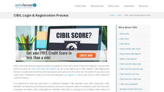 
                            6. How to Get My CIBIL Login ID and Password? - Paisabazaar.com