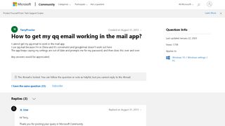 
                            8. How to get my qq email working in the mail app? - Microsoft Community