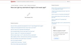 
                            3. How to get my username to login in Jio music app - Quora