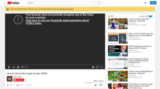 
                            5. How to Get on the Log-in Screen (MSP) - YouTube