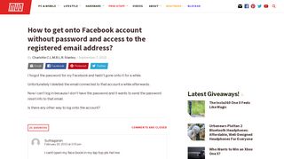 
                            4. How to get onto Facebook account without password and access to ...