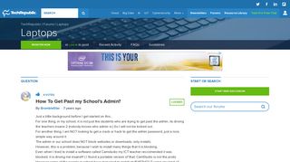 
                            2. How To Get Past my School's Admin? - TechRepublic