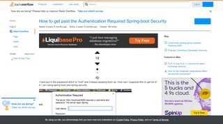 
                            2. How to get past the Authentication Required Spring-boot Security ...