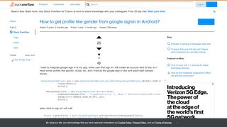 
                            2. How to get profile like gender from google signin in Android ...