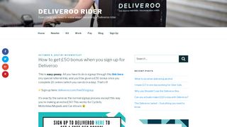 
                            13. How to get £50 bonus when you sign up for Deliveroo - Deliveroo Rider