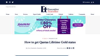 
                            5. How to get Qantas Lifetime Gold status - Australian ...