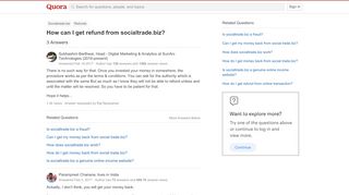 
                            11. How to get refund from socialtrade.biz - Quora
