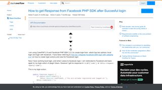 
                            7. How to get Response from Facebook PHP SDK after Succesful login ...