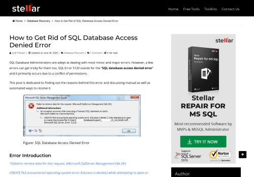 
                            13. How to Get Rid of SQL Server Database Access Denied Error