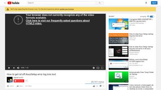 
                            3. How to get rid off AsusSetup error log.iniis lost - YouTube