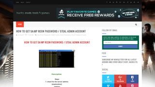 
                            12. How to get SA:MP Rcon Password / Steal Admin Account - Cheats ...