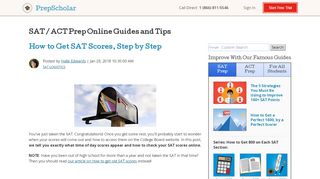 
                            7. How to Get SAT Scores, Step by Step - PrepScholar Blog