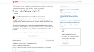 
                            9. How to get scholarship in turkey - Quora