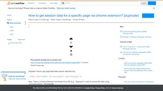 
                            7. How to get session data for a specific page via chrome extension ...