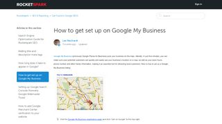 
                            9. How to get set up on Google My Business – Rocketspark