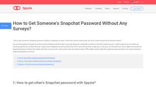 
                            10. How to Get Someone's Snapchat Password Without Any Surveys
