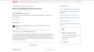 
                            10. How to get Spotify premium for free - Quora