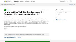 
                            9. How to get Star Trek Starfleet Command 2: Empires at War to work ...