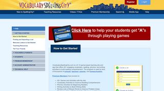 
                            4. How to Get Started - Spelling City