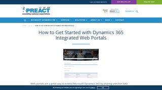 
                            7. How to Get Started with Dynamics 365 Web Portals - Preact CRM