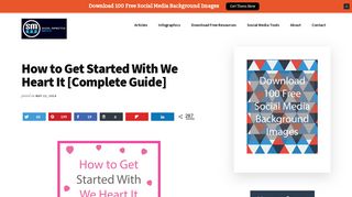 
                            10. How to Get Started With We Heart It [Complete Guide]