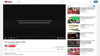 
                            10. How to get Store address of IMC - YouTube