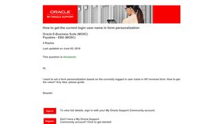 
                            4. How to get the current login user name in form personalization - Oracle