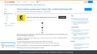 
                            11. How to get the current user's Delve URL via Microsoft Graph API ...