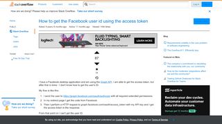 
                            1. How to get the Facebook user id using the access token - Stack ...