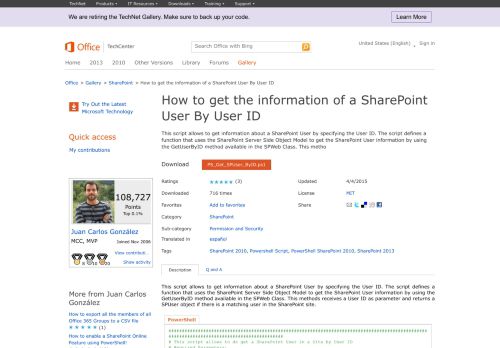 
                            6. How to get the information of a SharePoint User By User ID