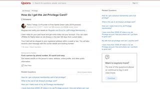 
                            5. How to get the Jet Privilege Card - Quora