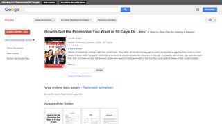 
                            4. How to Get the Promotion You Want in 90 Days Or Less: A Step-by-Step ...