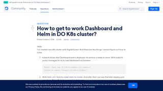 
                            6. How to get to work Dashboard and Helm in DO K8s cluster ...